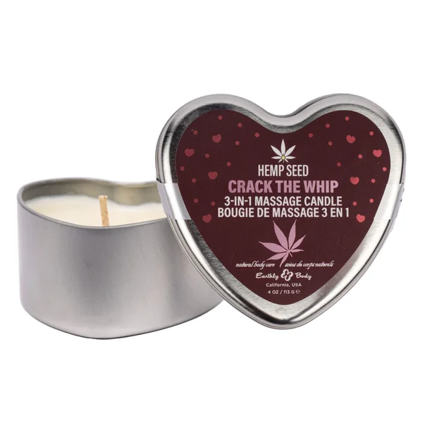 EB Hemp Seed 3 in 1 Candle 113g - Crack The Whip, Rose Amber Scent