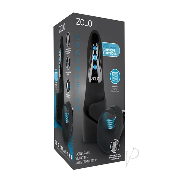 Edgemaster Black Vibrating Masturbator