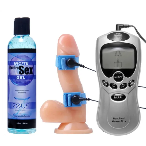 Electrosex Essentials 3 Piece Kit for Him Complete Estim Kit
