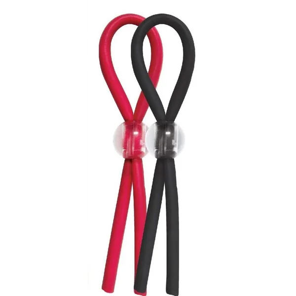 Enhancer Silicone Cock Ties – Red/Black