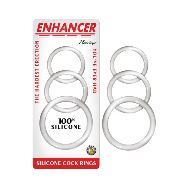 Enhancer Silicone Cockrings - Clear