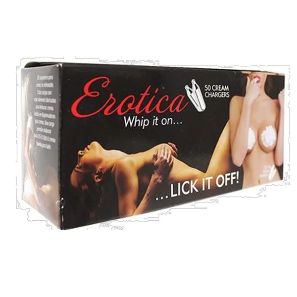 Erotica Whip Cream Chargers 50 Count for Adult Whipped Cream