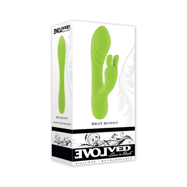 Evolved Brat Bunny Rabbit Vibrator Green