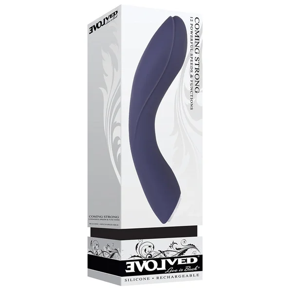 Evolved Coming Strong Rechargeable Silicone G-Spot Vibrator Purple