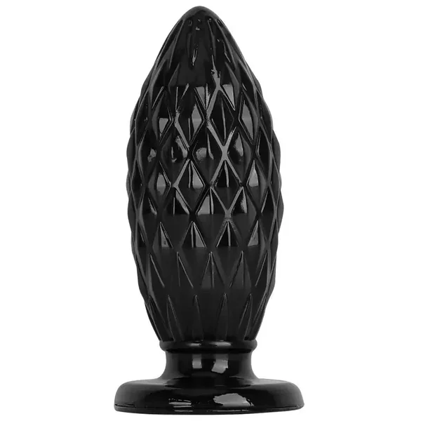 Extra Large Black Soft Anal Plug Suction Cup Posterior Anal Sex Toy