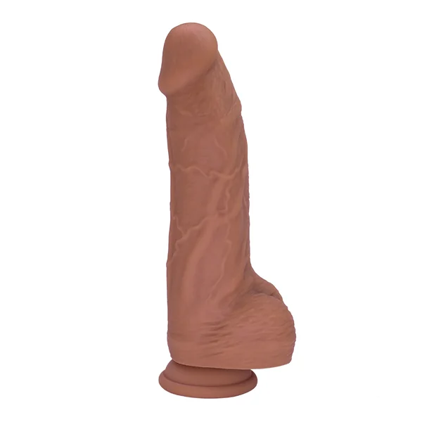 Extra Thick Brown Silicone Dildo