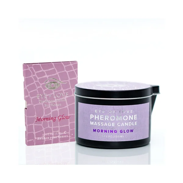 Eye of Love Pheromone Massage Candle 150ml – Morning Glow (F to M)