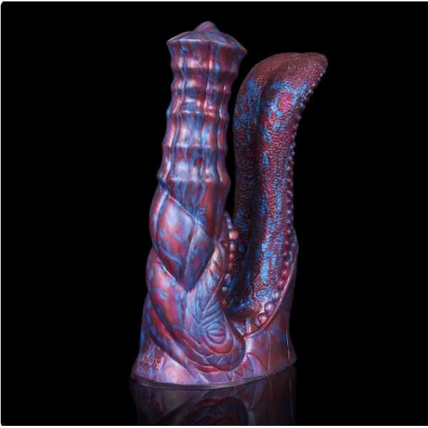 Fantasy Animal Silicone Multi Color Double Dildo