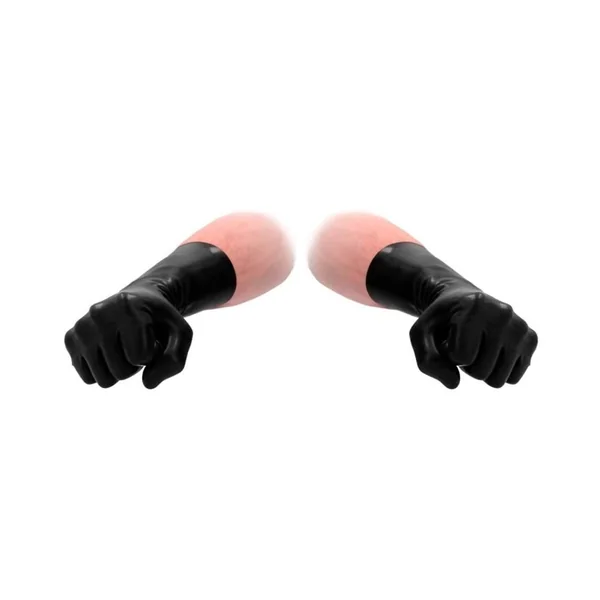 Fetish Clothing: Fist-It Latex Short Gloves – Black