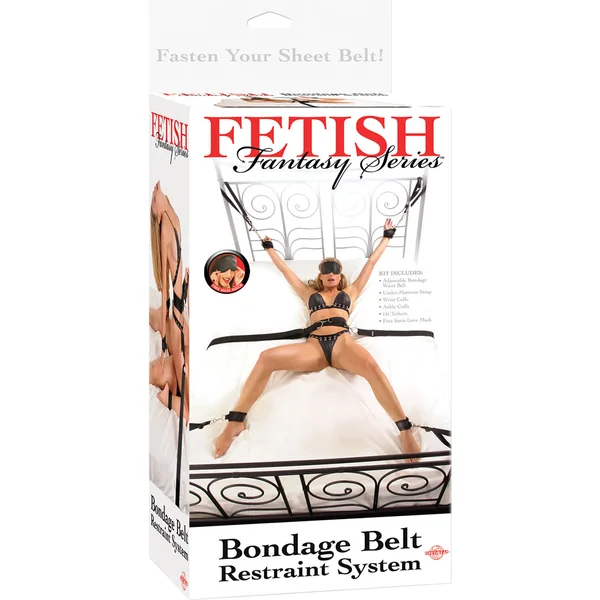 Fetish Fantasy Series Bondage Belt Restraint System Black