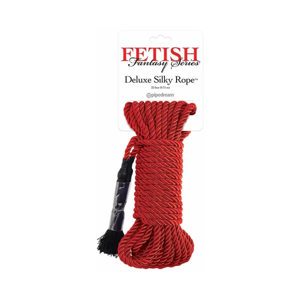 Fetish Fantasy Series Deluxe Silk Rope 9.75 m / 32 ' Red