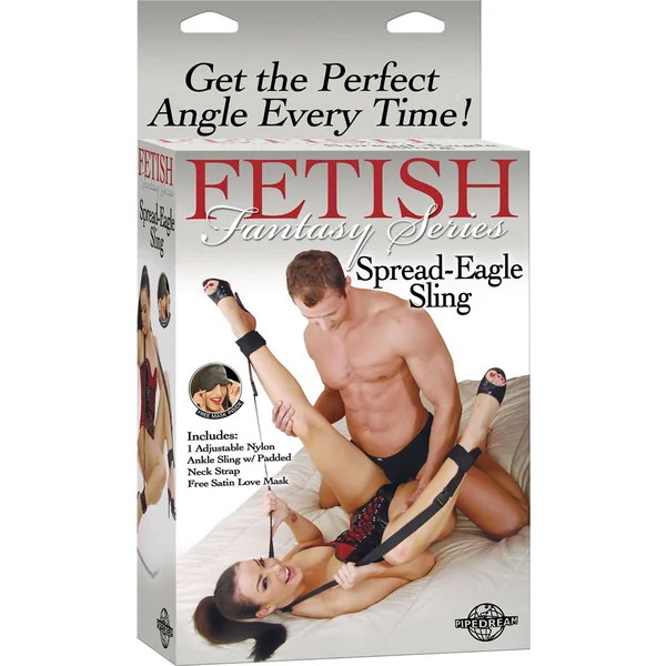 Fetish Fantasy Spread Eagle Sling Black