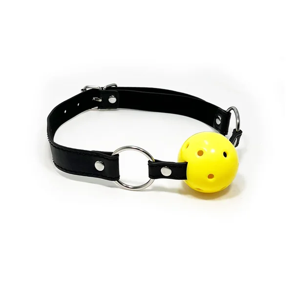 Fetish Pleasue Play Yellow Ball Gag