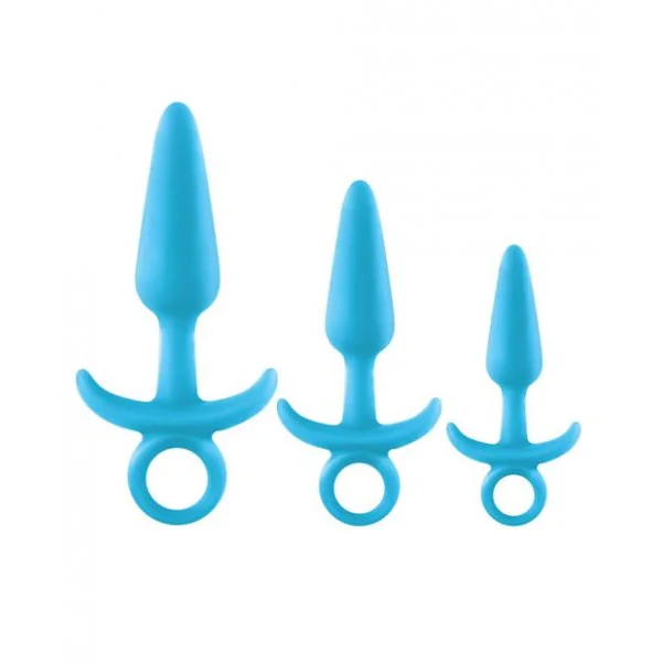 Firefly Prince Kit Blue 3 Piece Butt Plugs