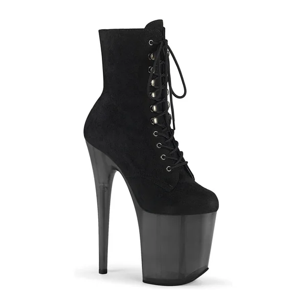 FLAMINGO-1020FST Exotic Boot | Black Faux Suede