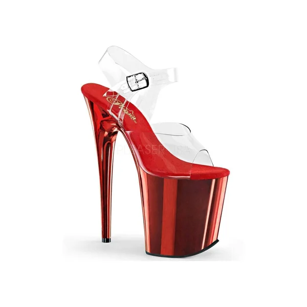 FLAMINGO-808 Platform Sandal | Clear Vinyl