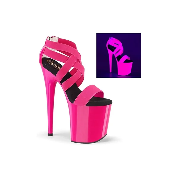 FLAMINGO-869UV Exotic Sandal | Fuchsia Patent