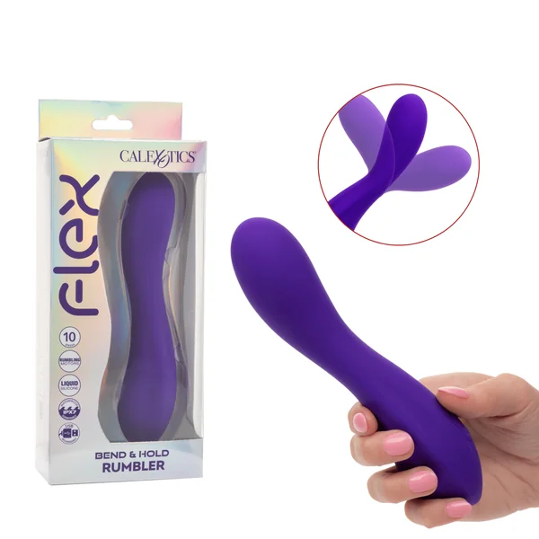 Flex Bend Hold Rumbler Purple G-spot Vibrator