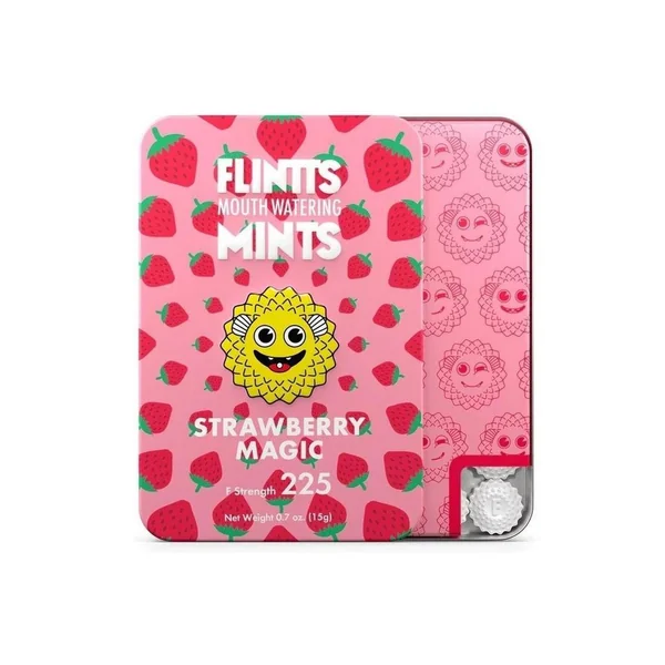 Flintts Mints Mouth Watering Oral Delights - Strawberry Magic
