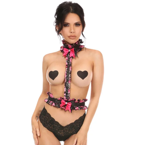Floral Single Strap Body Harness