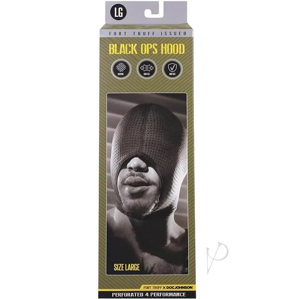 Fort Troff Black Ops Hood - Large - Black