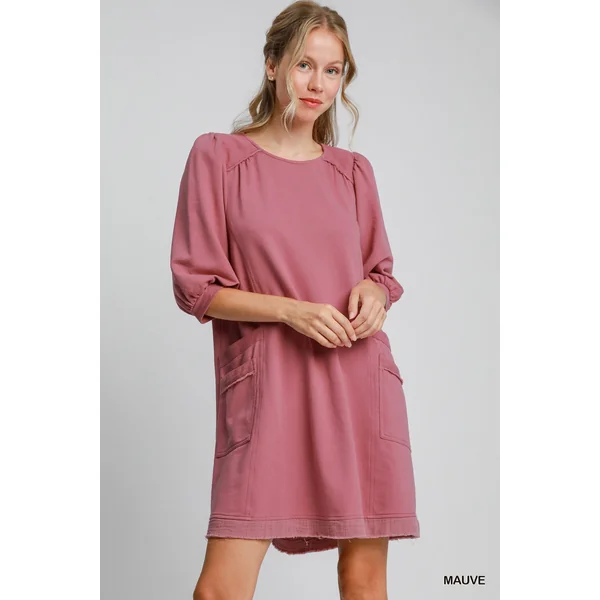 French Terry Mini Dress