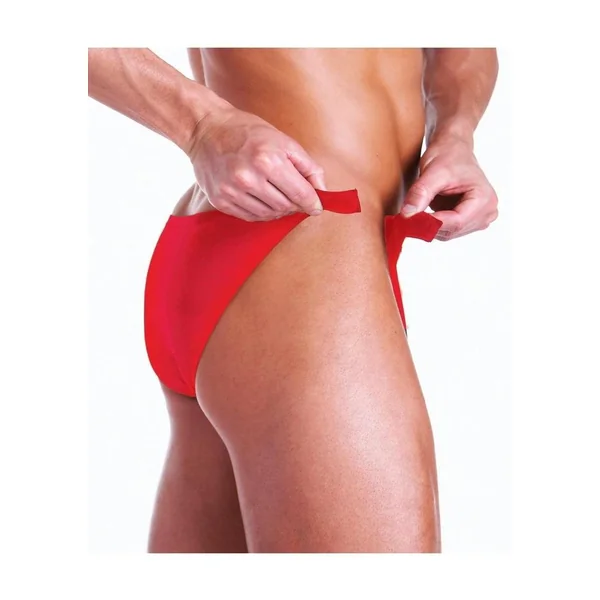 Fundies Rip It Off Bikini with Red Satin Ribbon