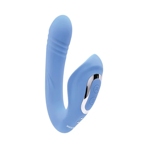 G Spot Vibrators: Evolved Tap & Thrust Dual Vibe – Blue