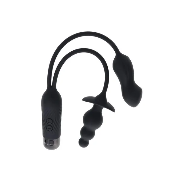 Gender X Double My Pleasure Rechargeable Silicone Dual Vibrator – Black