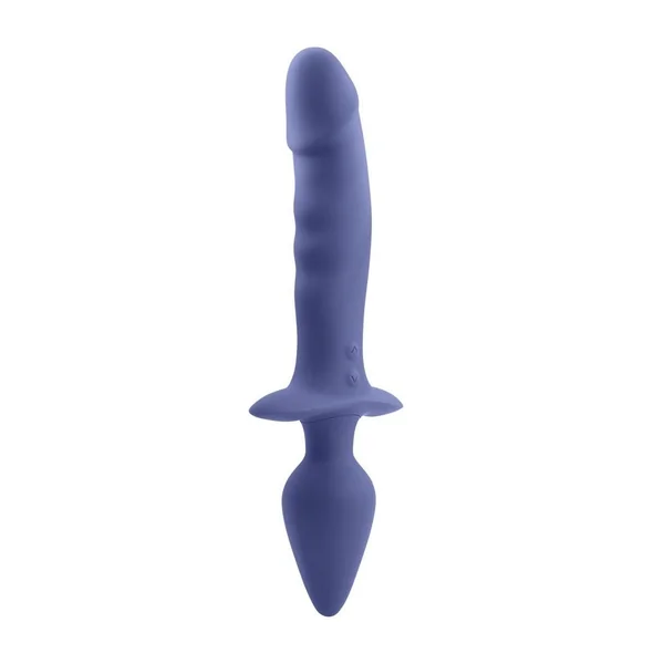 Gender X Dual Defender Rechargeable Silicone Dual Vibrator – Purple
