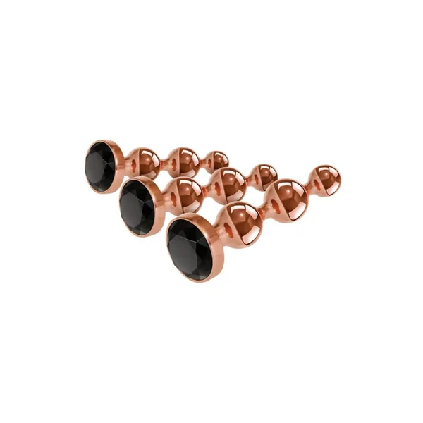 Gender X - Gold Digger Butt Plug Set - Rose Gold