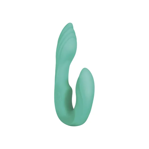 Gender X - Strapless Seashell Wearable Dual Vibrator - Aqua