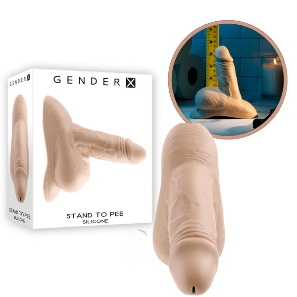 Gender XSilicone Stand To Pee Funnel Lifelike Dildo Waterproof Sex Toy