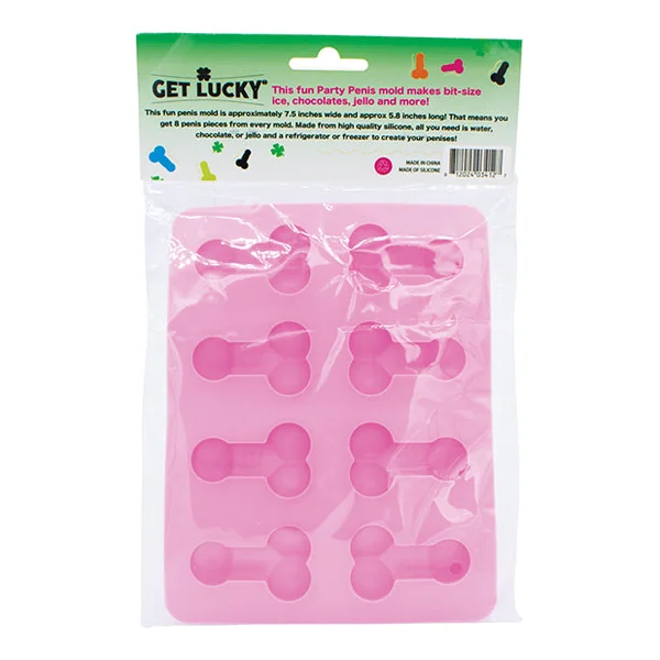 Get Lucky Penis Party Chocolate / Ice Tray - Pink