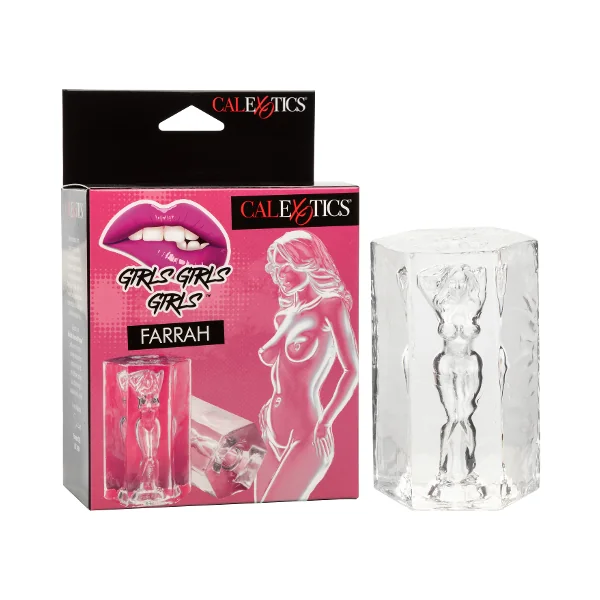 Girls Girls Girls™ Farrah Transparent Travel Masturbator Soft Tight Stretchy Sleeve