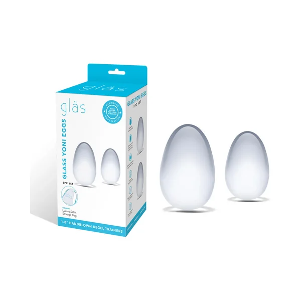 Glas 2-Piece Glass Yoni Kegel Egg Set