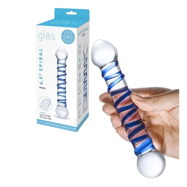 Glas 6.5 Inch Spiral Dildo