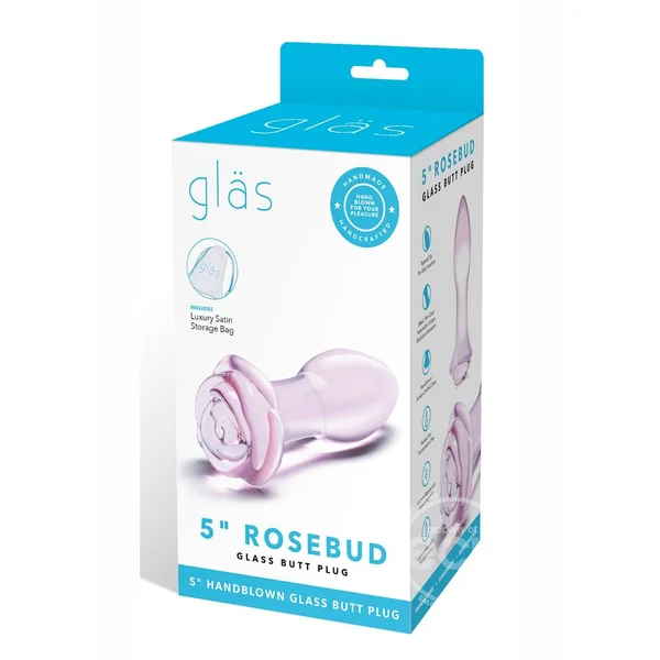Glas Blossom Ring Glass Anal Plug