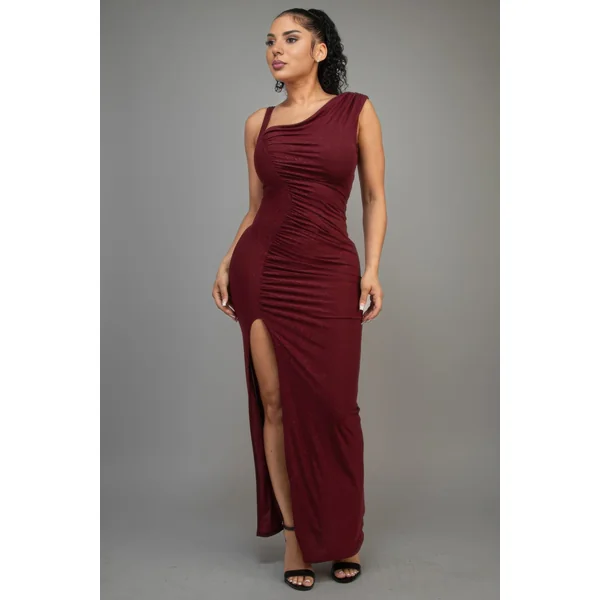 Glitter Slitted Dress