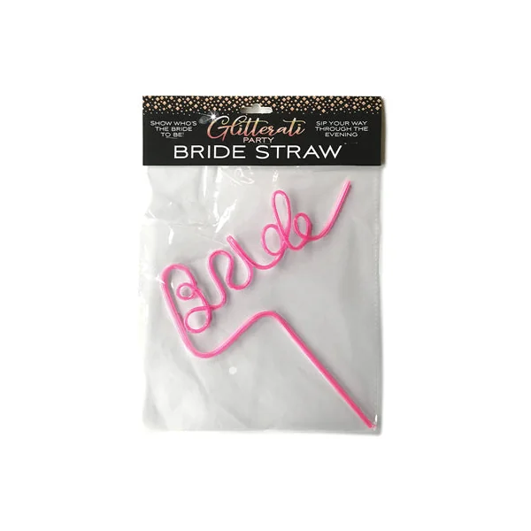 Glitterati Party Bride Straw - Pink