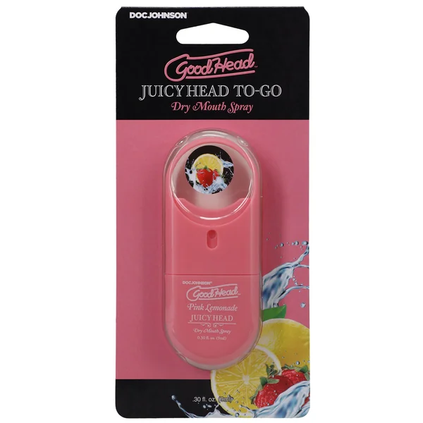 Goodhead Juicy Head Dry Mouth Spray Pink Lemonade Travel Size