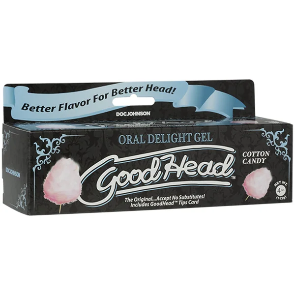 GoodHead Oral Delight Gel 4 oz Tube Cotton Candy