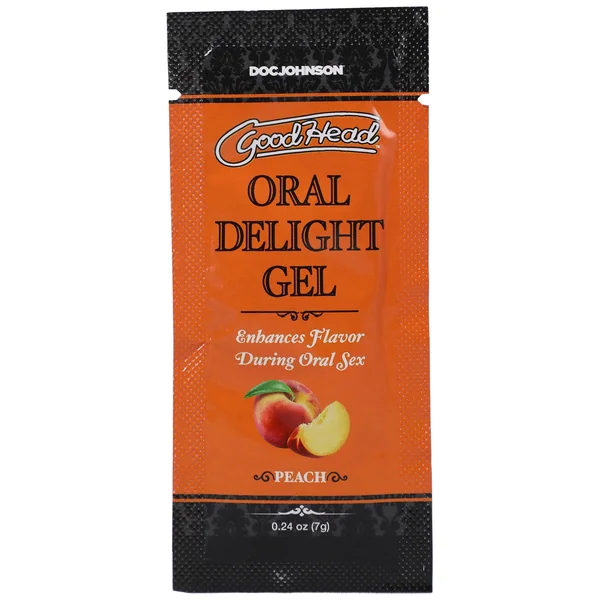 Goodhead Peach Flavored Oral Delight Gel Edible Enhancer