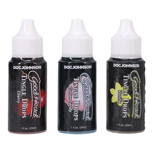 GoodHead Tingle Drops Cherry, Candy and Vanilla 3 Pc