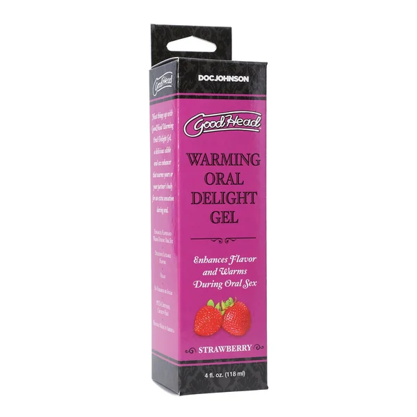 GoodHead Warming Oral Delight Gel - 4 oz Strawberry