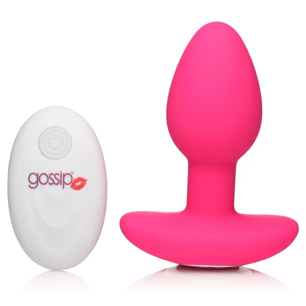 Gossip Pop Rocker Vibrating Silicone Butt Plug Magenta