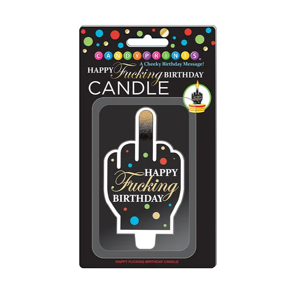 HappuyFucking Birthday FU Finger Candle