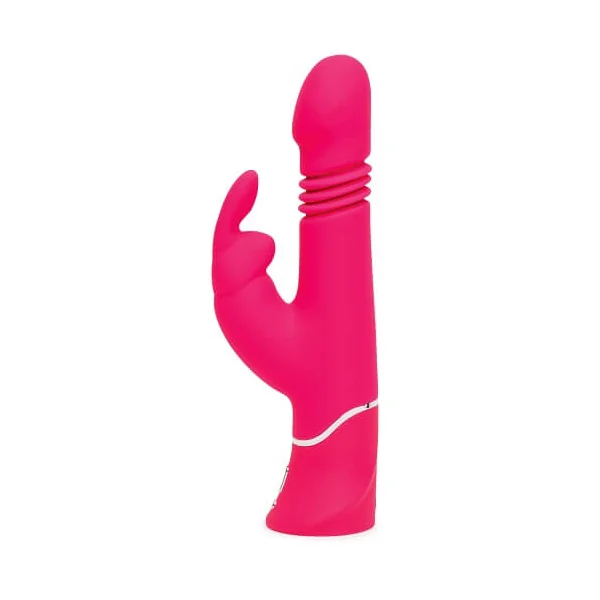 Happy Rabbit Pink Realistic Thrusting Rabbit Rechargeable Vibrator