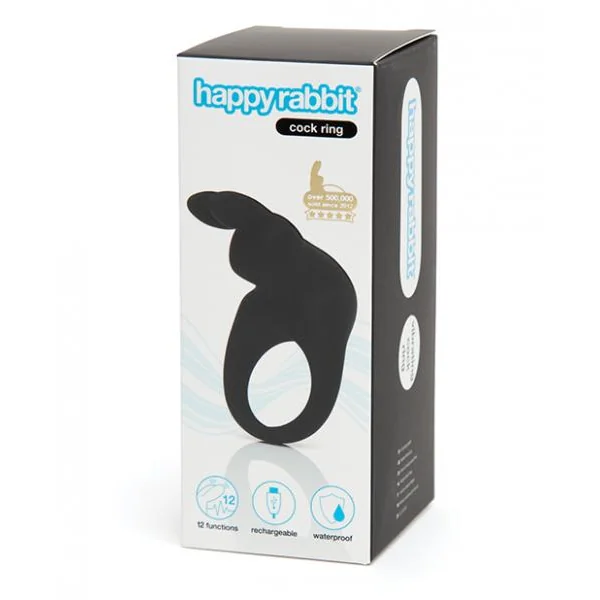 Happy Rabbit Rabbit Cock Ring Black