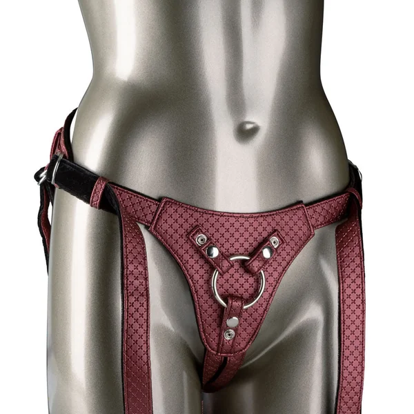 Her Royal Harness The Regal Queen Red Comfortable Vegan Leather
